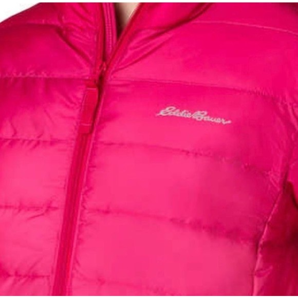 Eddie Bauer Reversible Pink Puffer Jacket Size Small 7/8 - Picture 4 of 5